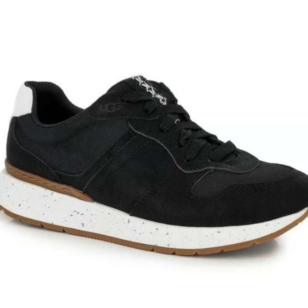 UGG Retrainer Black Suede and Mesh Sneakers